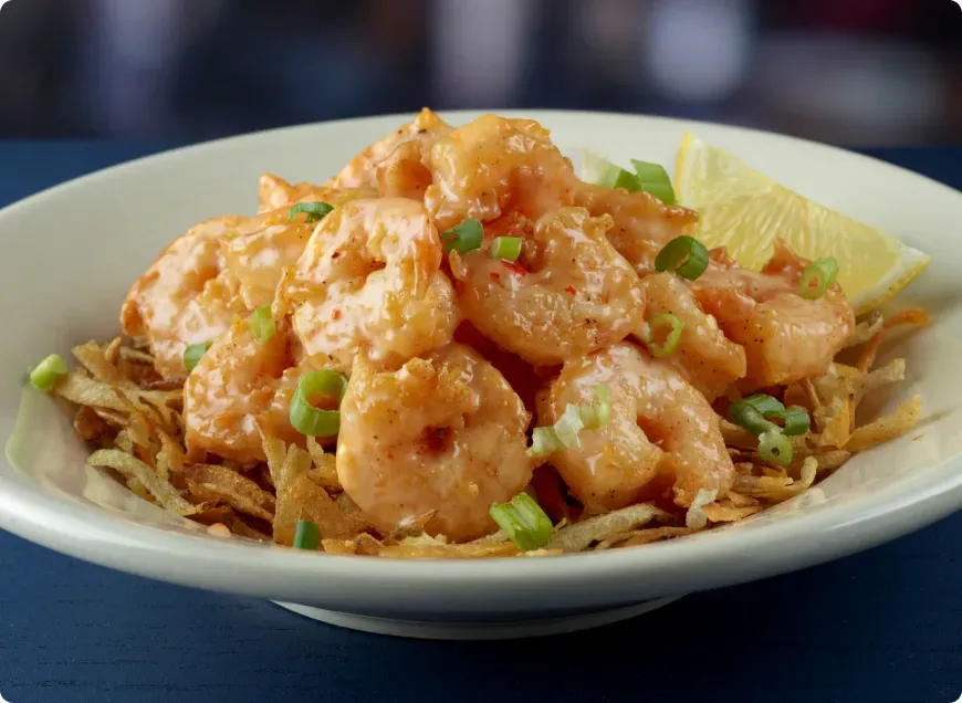 Plate of shrimp
